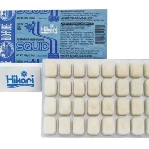 Hikari Bio-Pure Frozen Squid - Cubes - 3.5 oz - Pack of 12