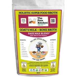 Goats Milk + Bone Broth Base Max* Joint, Skin & Coat Support Broth* The Petz Kitchen Dog & Cat