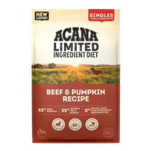 Acana Dog Grain-Free Singles Beef & Pumpkin Recipe, 13 lb
