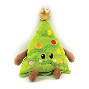 Happy Pet Cooper Christmas Tree Multi Squeaker Dog Toy
