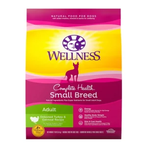 Wellness Dog Small Breed Turkey Oatmeal, 12 lb Adult Complete Health