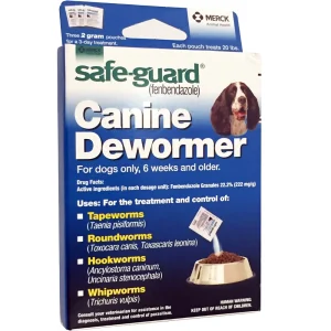 Merck Safeguard Canine Dewormer 3-pack (2 gm)