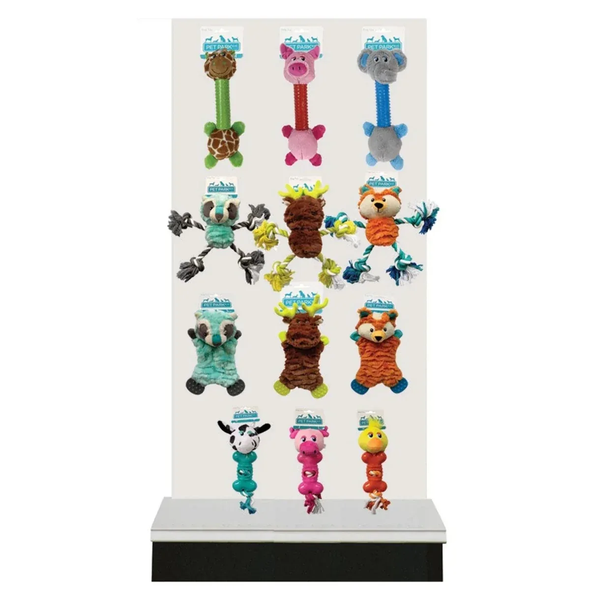 PPB Multi Texture Dog Toy Asst POG 24 ct