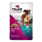 Nulo FreeStyle Beef, Beef Liver & Kale in Broth Dog Food Topper