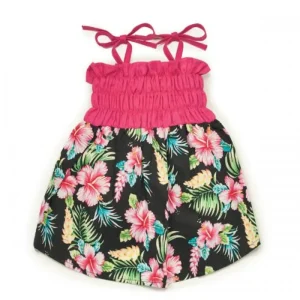 Casual Canine Hawaiian Breeze Sundress - Tropical Dog Dress