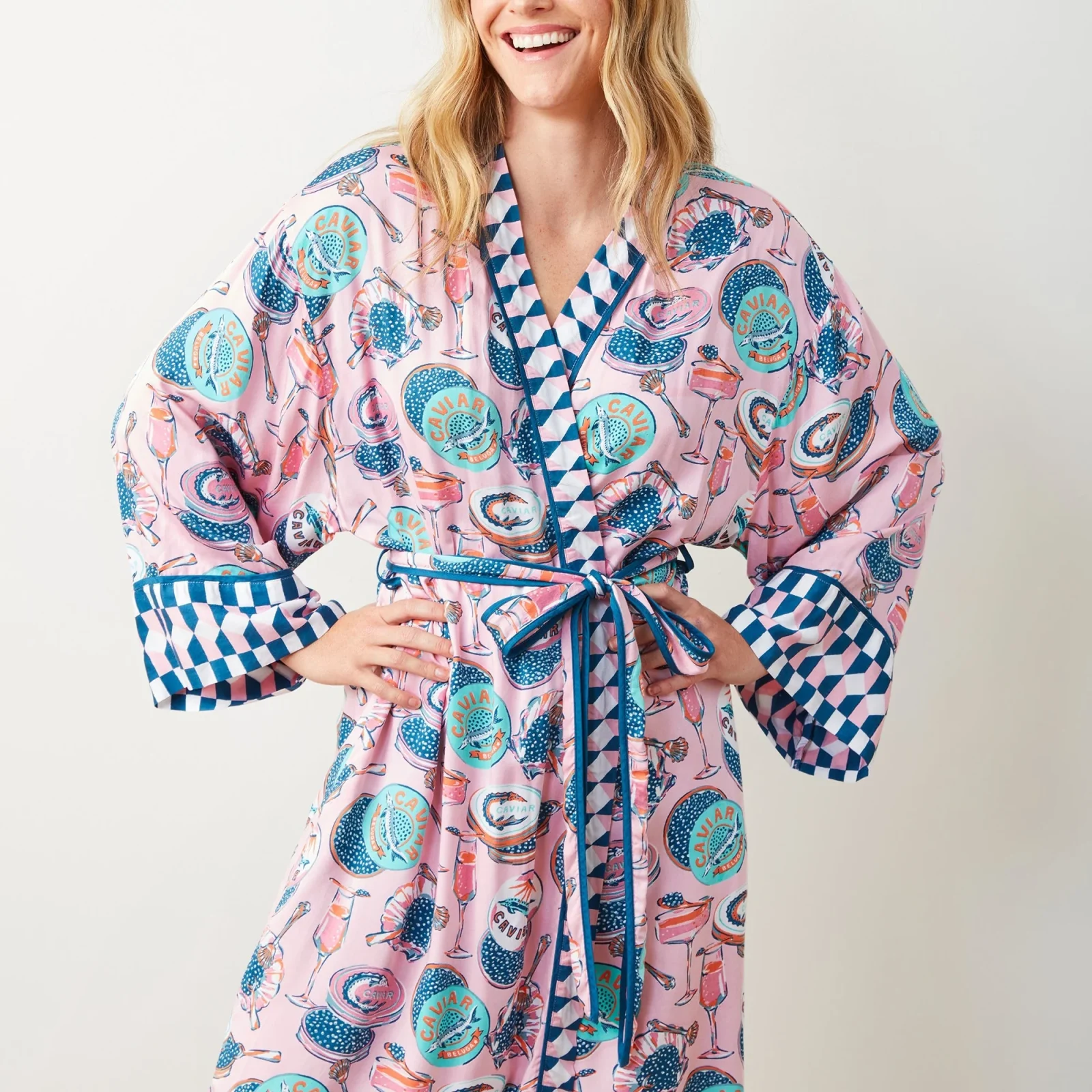 Printfresh Champagne & Caviar Robe - Image 2