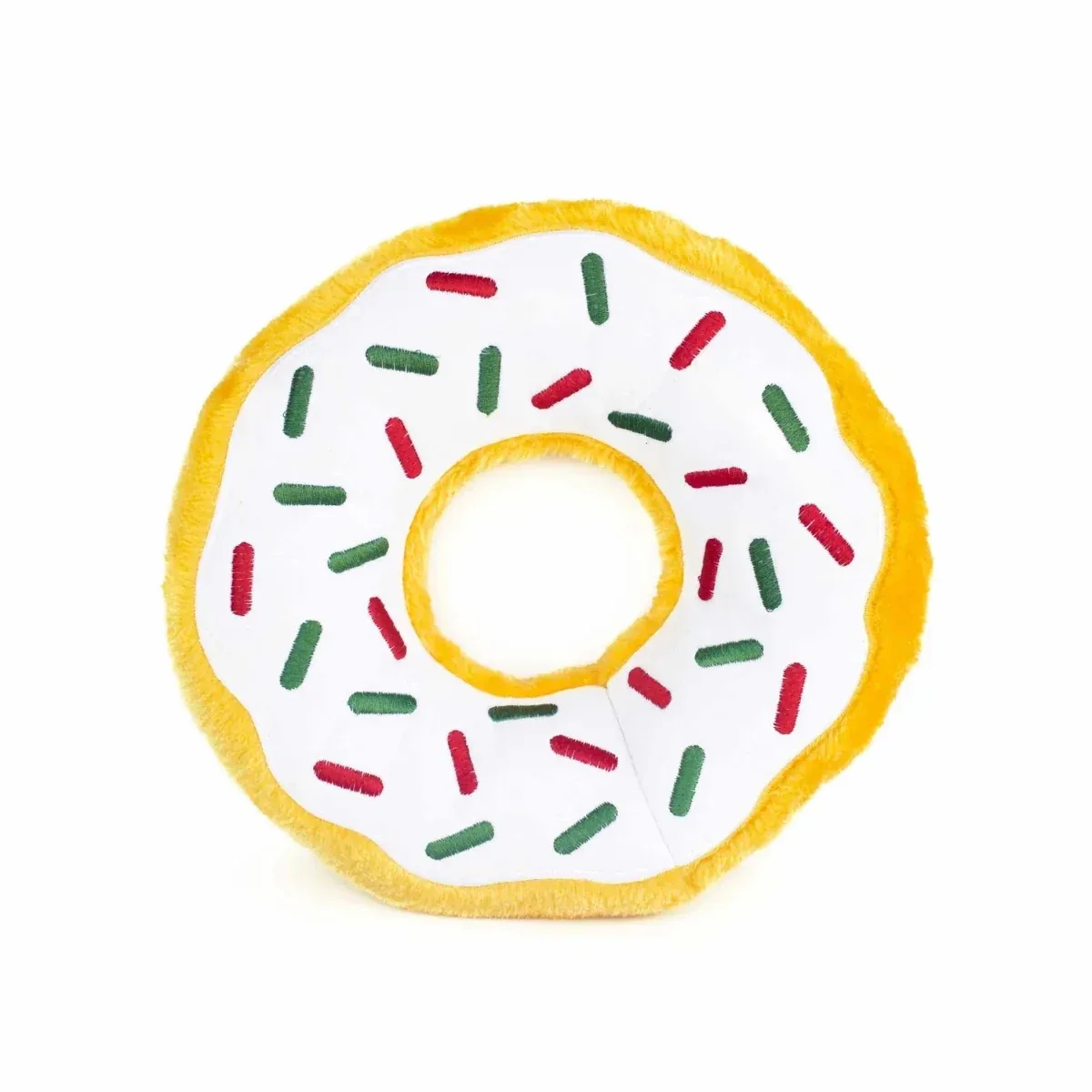 ZippyPaws Jumbo Donutz Peppermint Plush Dog Toy - Image 2