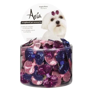 AR Sequin Bows Canister 100 ct