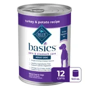 Blue Buffalo Basics Skin & Stomach Care Grain-Free Turkey and Potato Recipe Adult Wet Dog Food