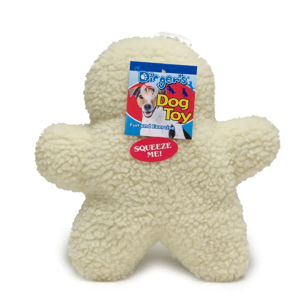 Digger's Ginger Man-Woolly Dog Toy