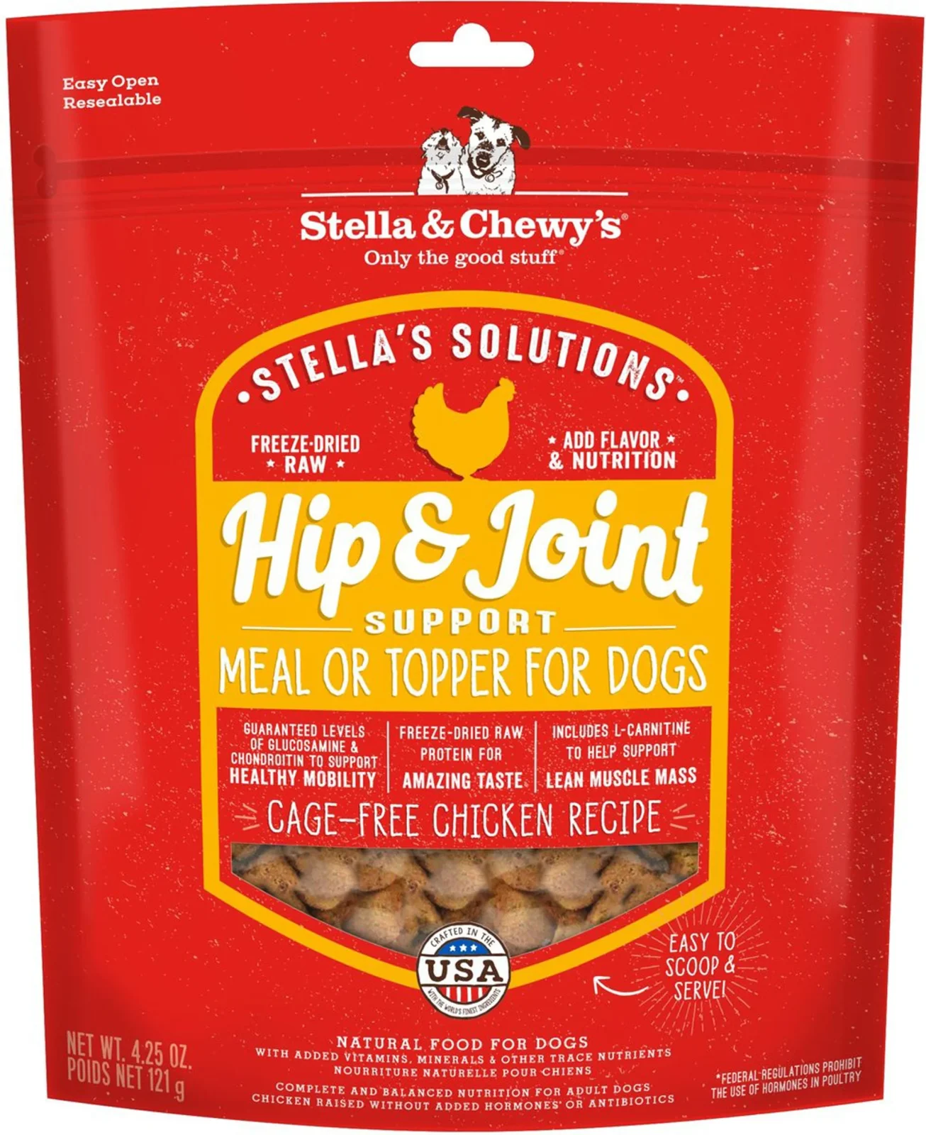 Stella & Chewy's Dog Solutions Hip and Joint Support Chicken 4.25 oz