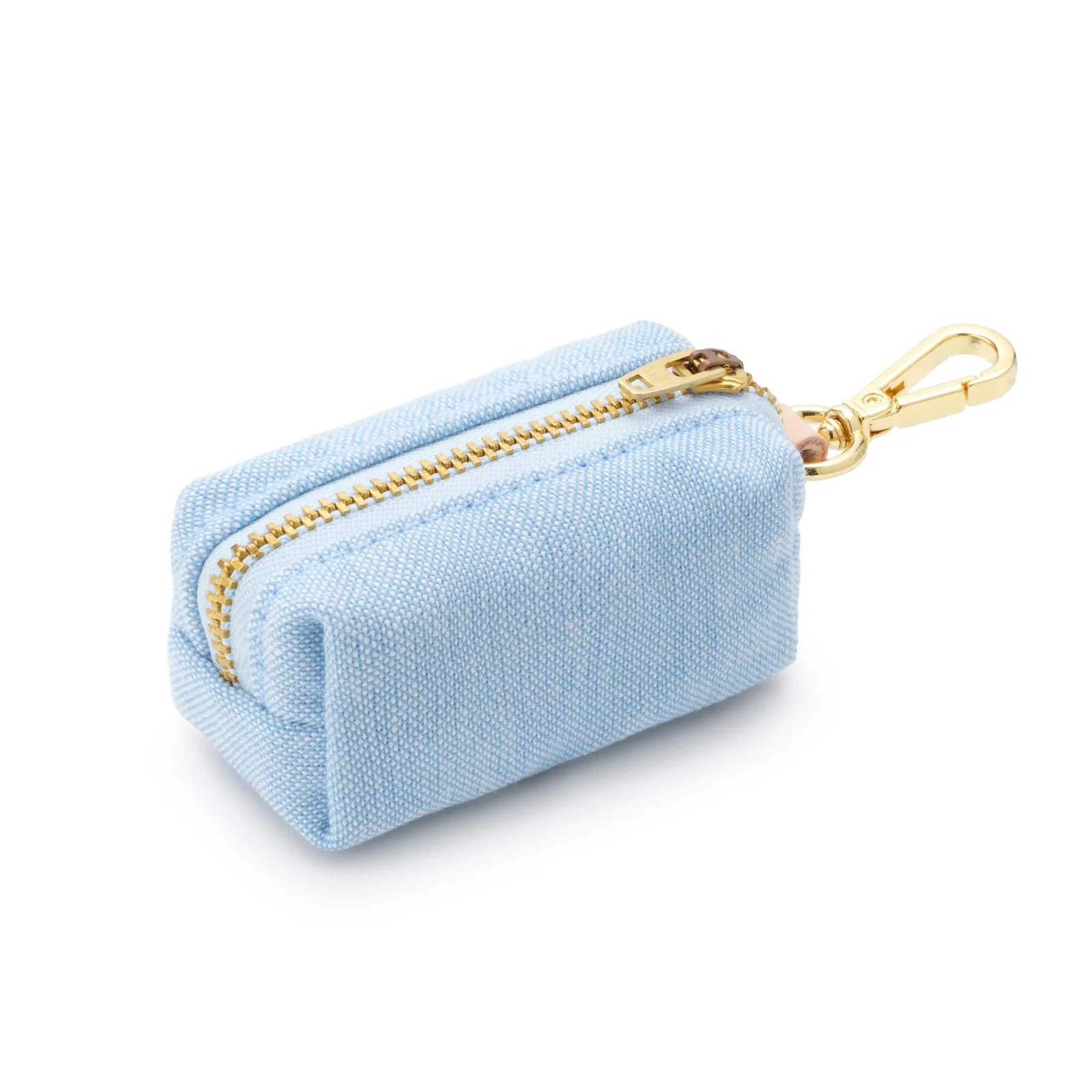 Blue Chambray Canvas Waste Bag Holder - Image 2