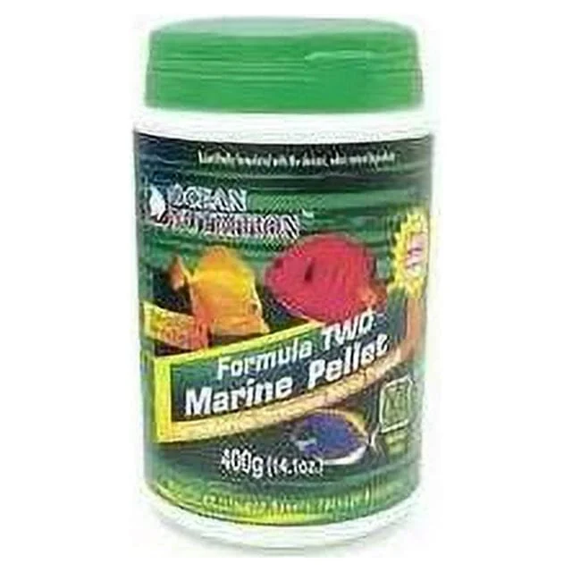 Ocean Nutrition Formula 2 Herbivore and Omnivore High-Protein Medium-Size Tropical Saltwater Fish Food Pellets - Image 2