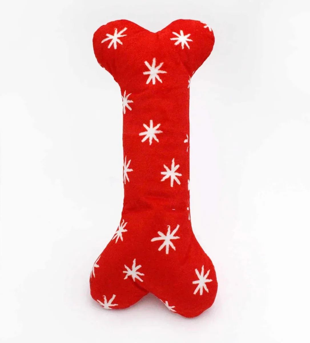 ZippyPaws Holiday Jigglerz Festive Bone Plush Dog Toy