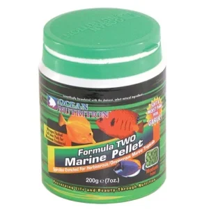Ocean Nutrition Formula 2 Herbivore and Omnivore High-Protein Medium-Size Tropical Saltwater Fish Food Pellets