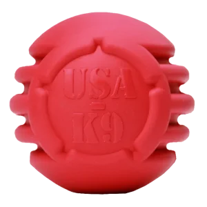 USA-K9 Stars and Stripes Ultra-Durable Rubber Dog Chew Ball
