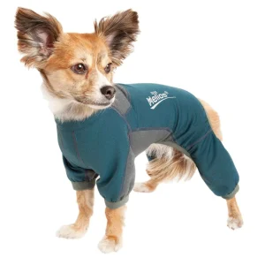 Dog Helios ® 'Rufflex' Mediumweight 4-Way-Stretch Fitness Yoga Dog Tracksuit Jacket