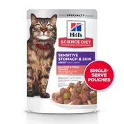 Hill's Science Diet Sensitive Stomach & Skin Salmon & Tuna Dinner Wet Cat Food Pouches