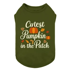 Cutest Pumpkin in the Patch Dog Shirt