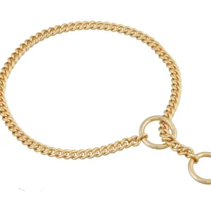 Slip Curve Show Chain Dog Collar (10 in x 1.2 mm)