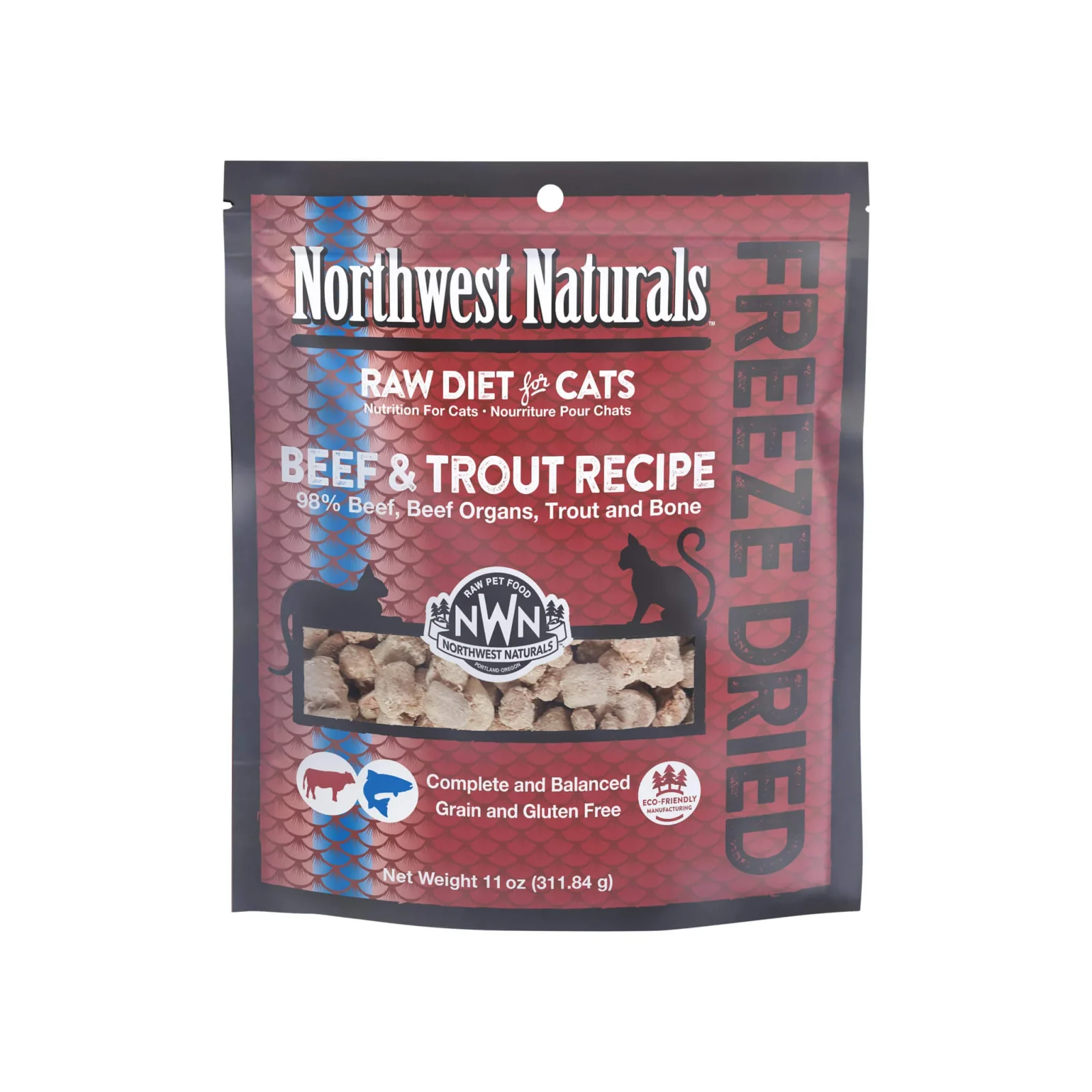 Northwest Naturals Freeze Dried Raw Diet Cat Food