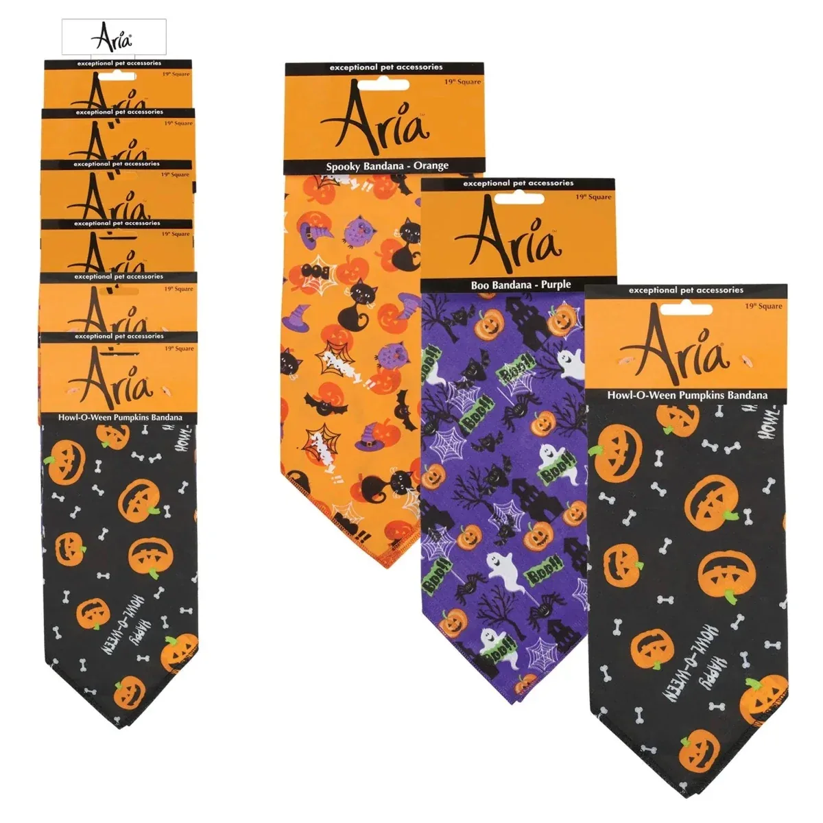 AR Halloween Bandanas Clip Strip, 12-Count - Image 2