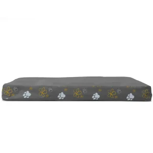 Furhaven Garden Indoor/Outdoor Deluxe Memory Foam Pet Bed - Iron Gate (Medium)