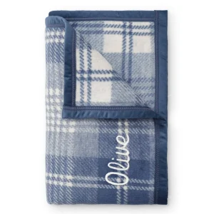 ChappyWrap x TFD Blue Frost Plaid Dog Blanket