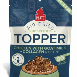 Plato Dry Dog Food Topper Chicken with Goat Milk & Collagen Recipe