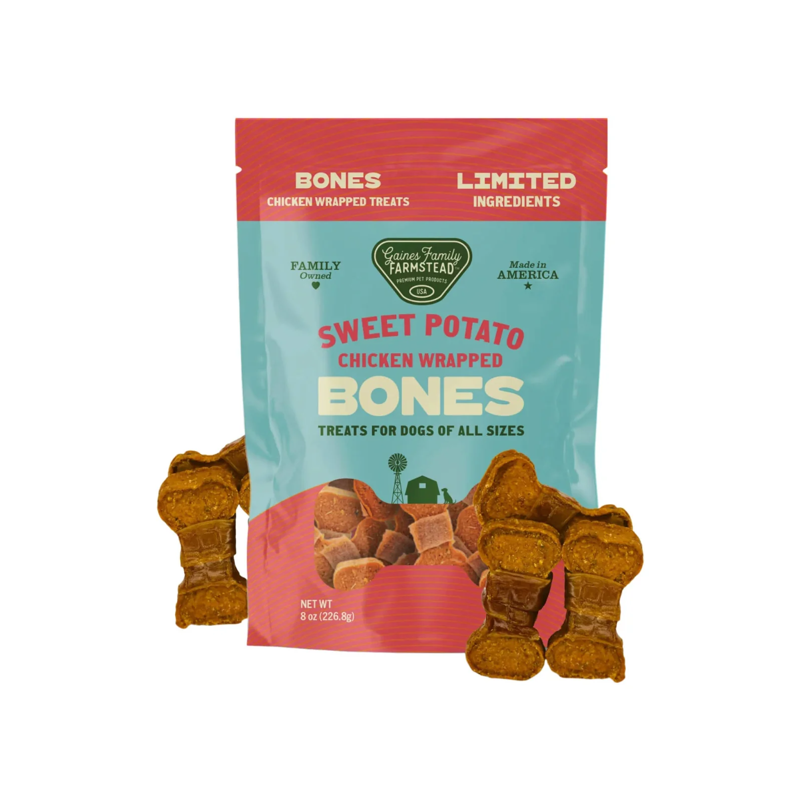 Gaines Family Farmstead Sweet Potato Bones Dog Treats - Image 2