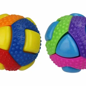 Multipet Theo TPR Ball Assorted Dog Chew Toy 3 in