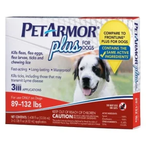 Pet Armor + Dog Flea and Tick 3-Month Supply Waterproof Topical Treatment