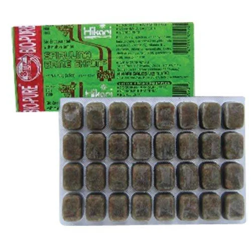 Hikari Bio-Pure Frozen Spirulina Brine Shrimp - Cubes - 3.5 oz - Pack of 12