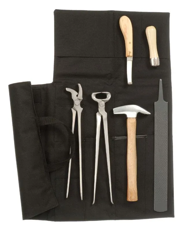 Professional 7 Piece Farrier Kit with Bag