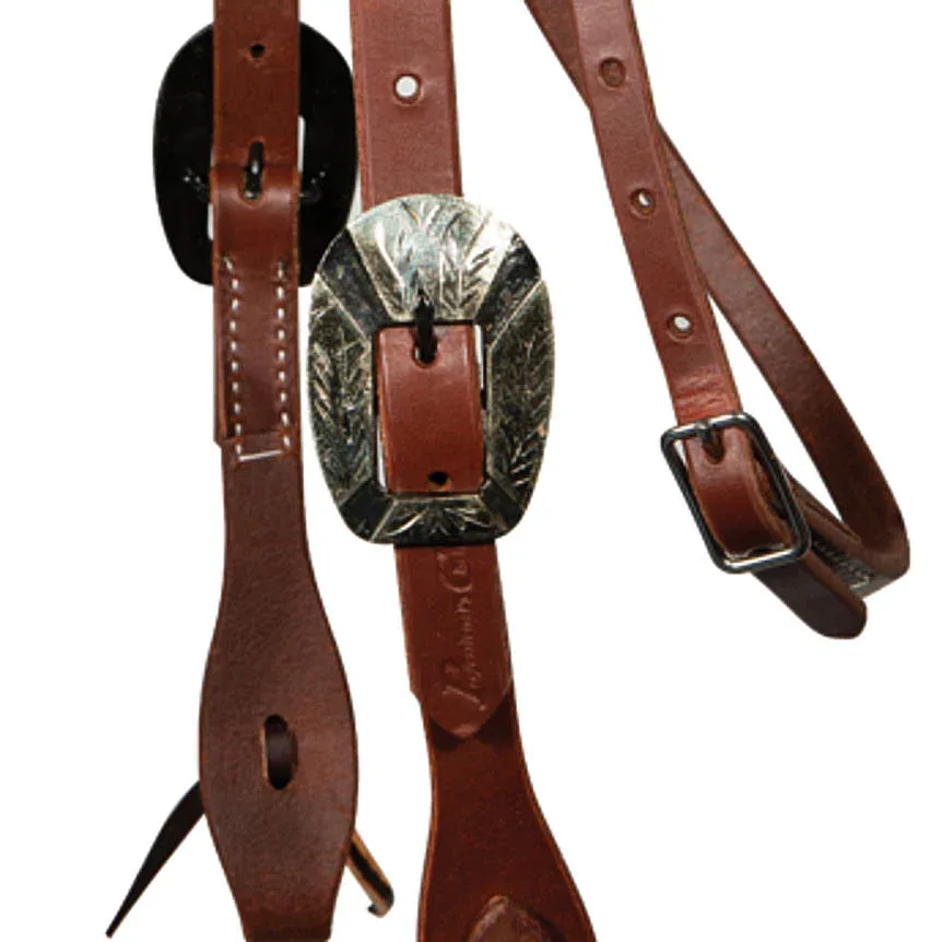 Professionals Choice 3/4in Silver Double Buckle Ranch Browband Headstall - Image 2