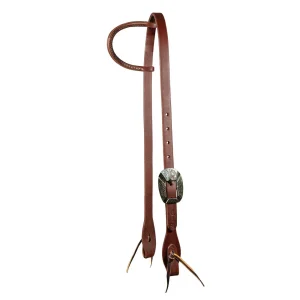 Professionals Choice 3/4in Silver Double Buckle Ranch Single Ear Headstall