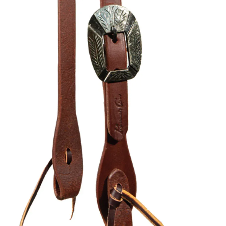 Professionals Choice 3/4in Silver Double Buckle Ranch Single Ear Headstall - Image 2