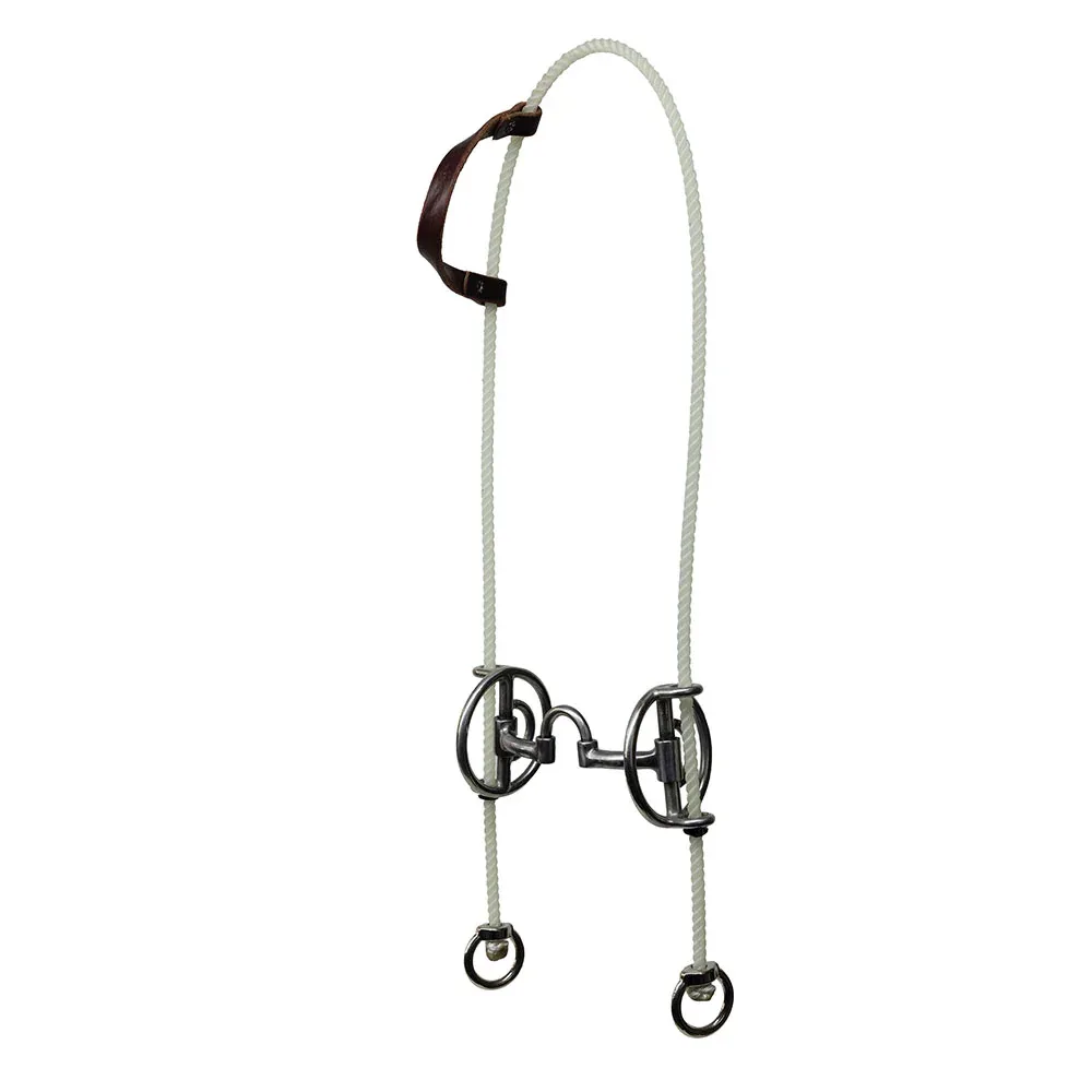 Professionals Choice Correction Rope Draw Gag Bit Headstall