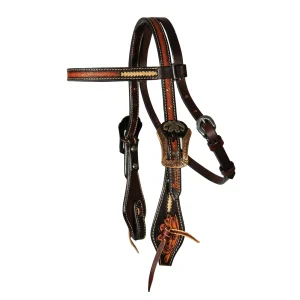 Professionals Choice Heritage Rawhide Braided Pony Browband