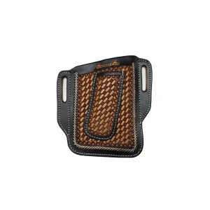 Professionals Choice Laced Buckstitch Stamped Cell Phone and Knife Holder