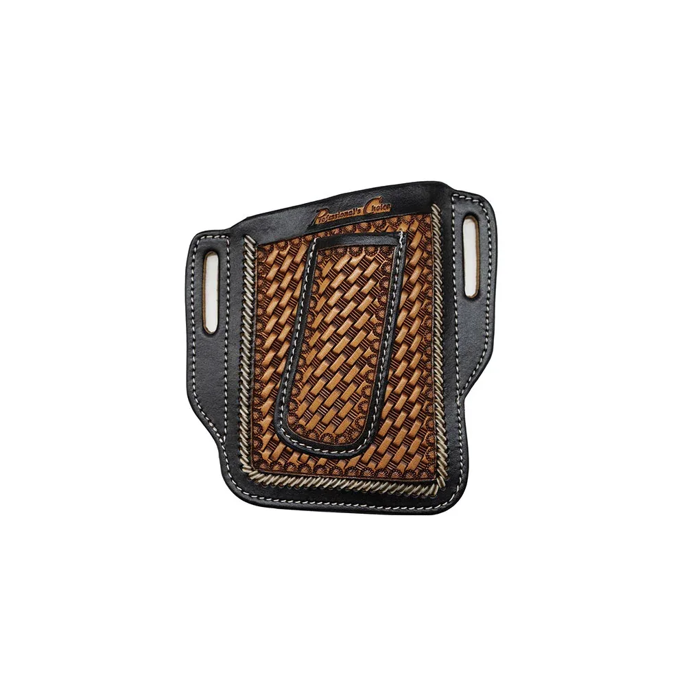 Professionals Choice Laced Buckstitch Stamped Cell Phone and Knife Holder