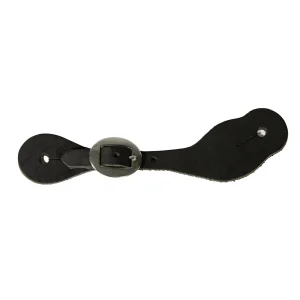 Professionals Choice Ladies Black Spur Straps with SS Buckles