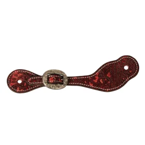 Professionals Choice Ladies & Youth Pomegranate Paisley Spur Straps