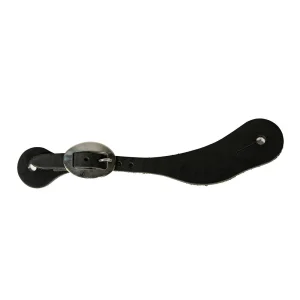 Professionals Choice Mens Black Spur Straps with SS Buckle