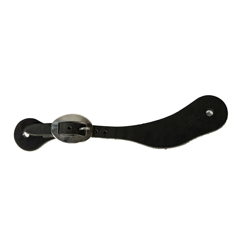 Professionals Choice Mens Black Spur Straps with SS Buckle