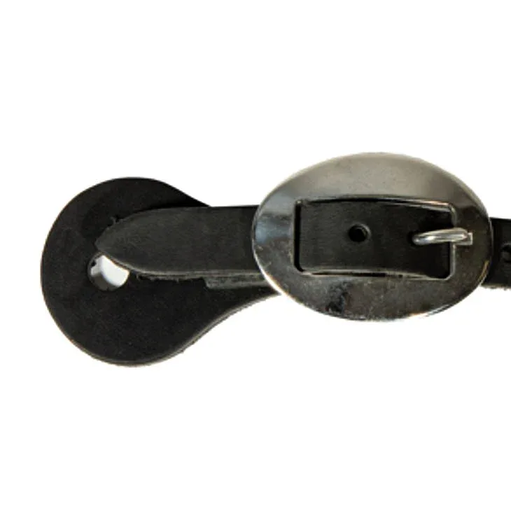 Professionals Choice Mens Black Spur Straps with SS Buckle - Image 2