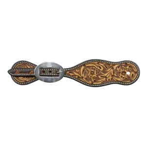 Professionals Choice Mens Sanded Floral Spur Straps