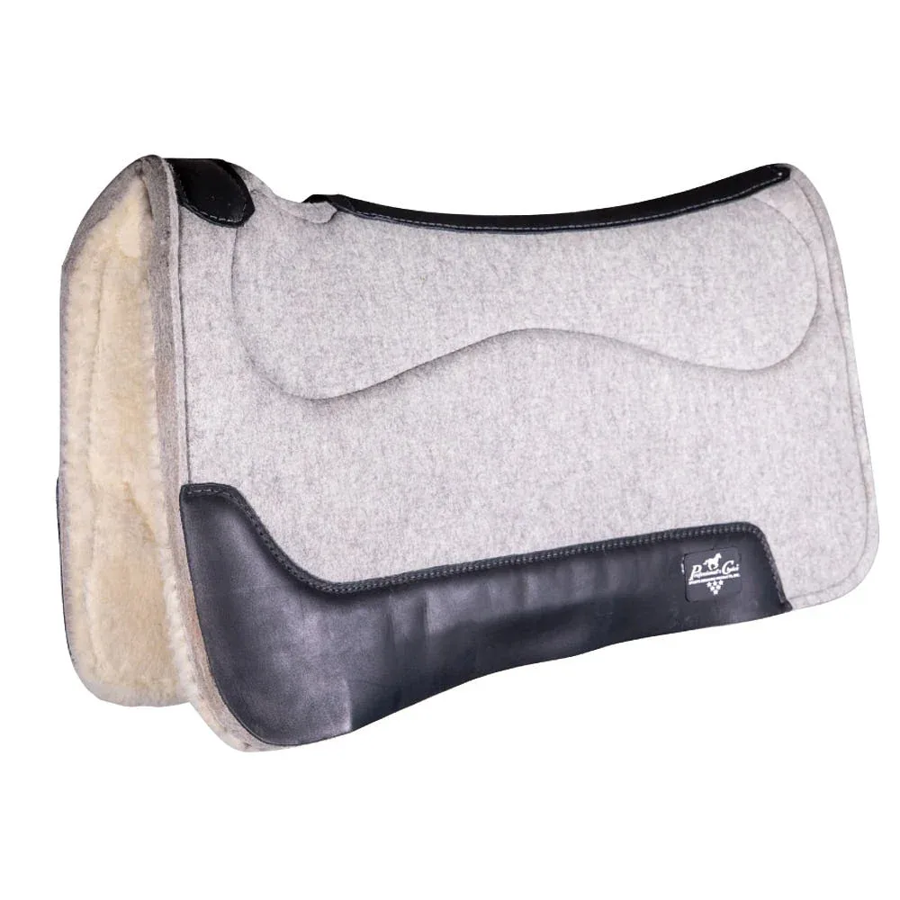 Professionals Choice Precision Relief Deluxe Felt Barrel Saddle Pad