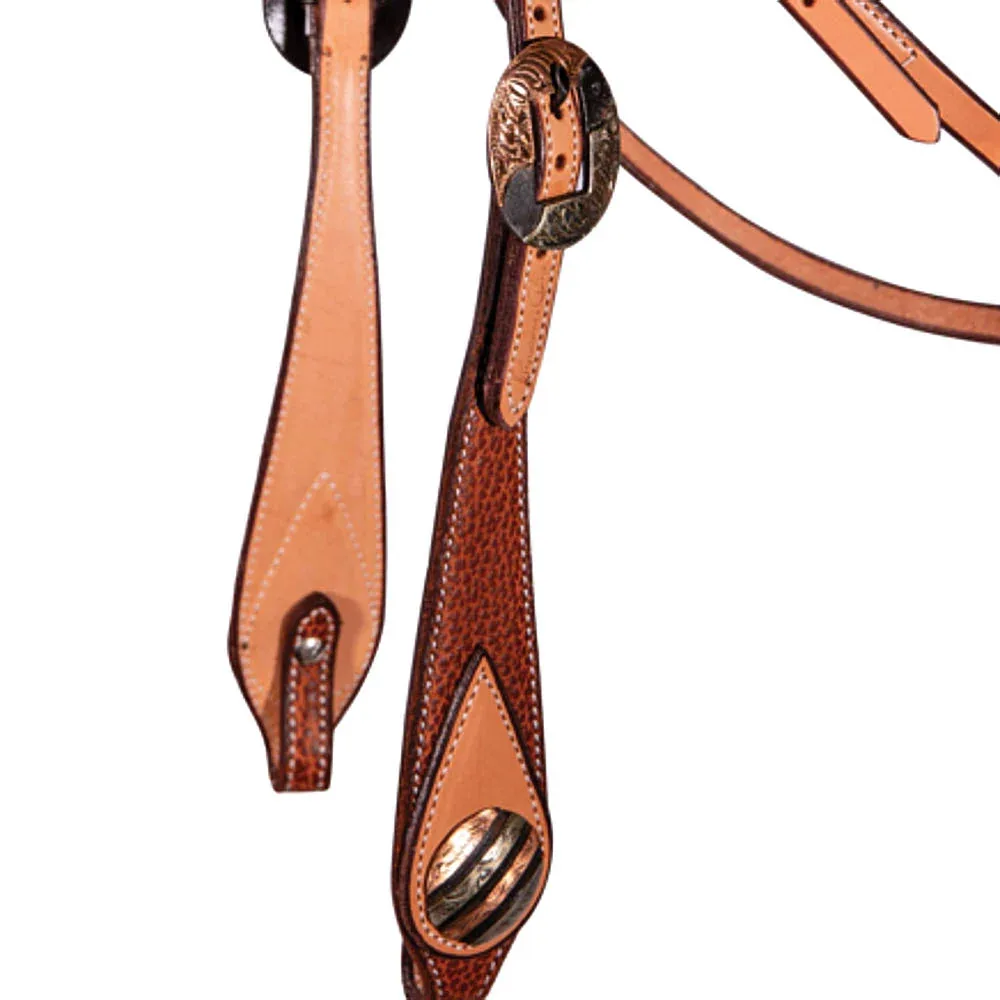 Professionals Choice Tan Bison Swell Cheek Browband Headstall - Image 2