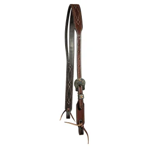 Professionals Choice Tapered Chocolate Roughout Gunslinger Slit Ear Headstall